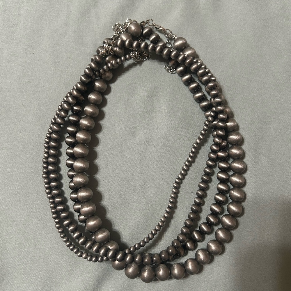 🦋 4/$20 faux navajo pearl necklaces